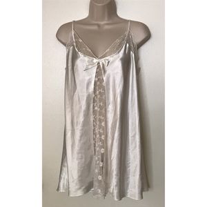 sexy intimo amore silky lace white lingerie slip